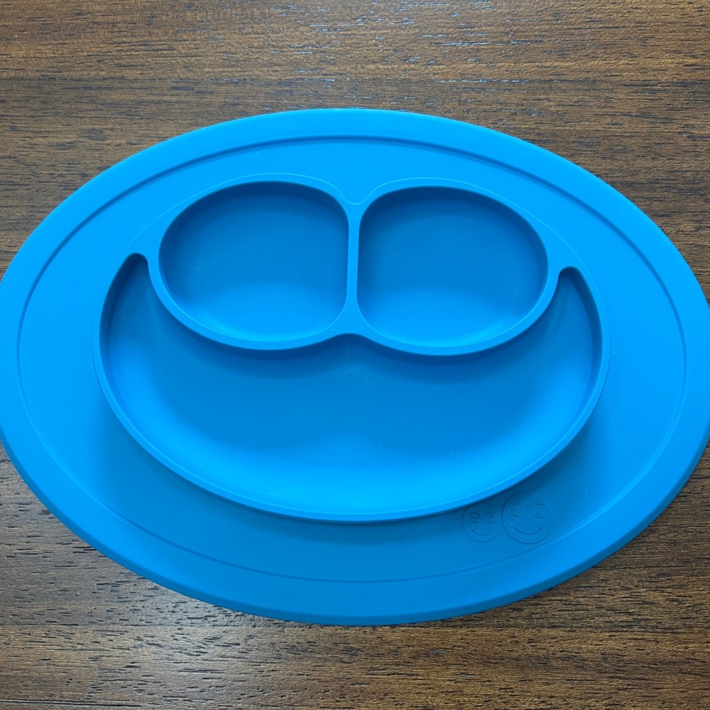 Blue Silicone Suction Plate